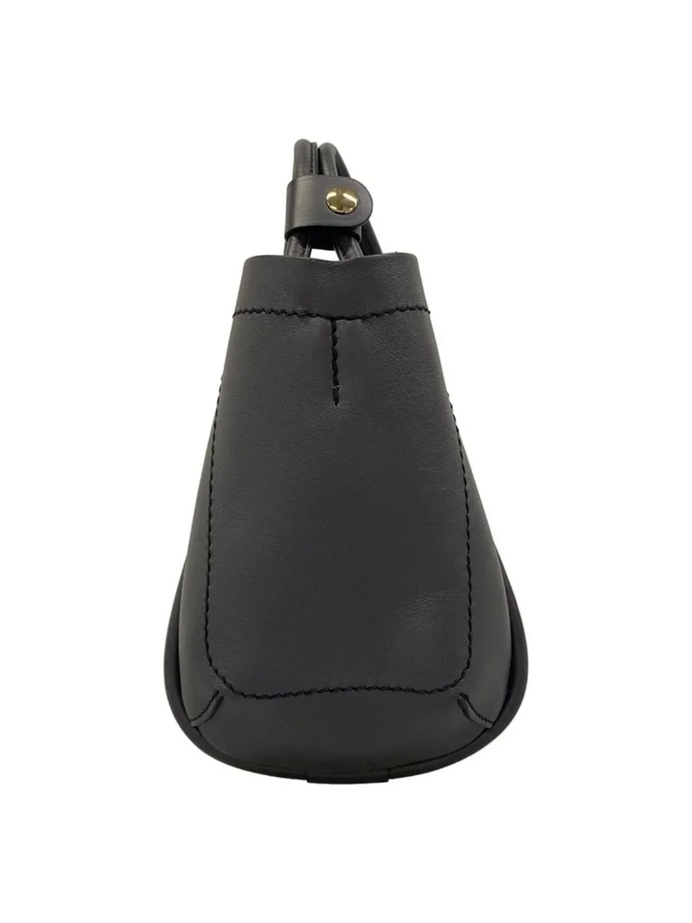 Max Mara Tote Bag Extra Small Leather Marine Dark Gray
